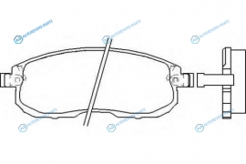 P56065_колодки дисковые передние!| Nissan Tiida|Teana|Juke 1.6|1.8|1.5DCi 07>