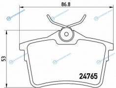 P61084_=GDB1799 [425414] !колодки дисковые з.| Citroen Berlingo| Peugeot 308|Partner 1.6-2.0HDi 08>