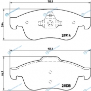 P68050_колодки дисковые передние!| Renault Fluence|Megane|Scenic 1.2-2.0|1.5DCi|1.9DCi 05>