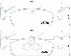 P68060_колодки дисковые передние!| Dacia Logan II|Sandero II 1.2|1.5dCi 12>