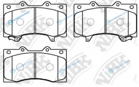 PN0555-NIBK_колодки дисковые передние!| Nissan Patrol| Infiniti QX56 5.6 10>