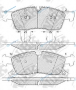 PN0833-NIBK_колодки дисковые передние!| Jeep Grand Cherokee III|IV 3.6 V6|5.7 V8 09>