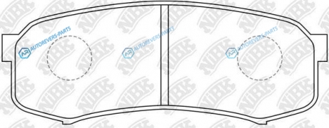 PN1243S-NIBK_колодки дисковые задние! PERFORMANCE| Toyota Land Cruiser 90>