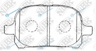PN1401-NIBK_!колодки дисковые п.| Toyota Camry 2.2i|3.0i & 24V 96>