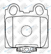 PN1421-NIBK_!колодки дисковые з.| Lexus GS300|400 97>|IS200|300 01>