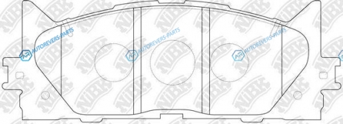 PN1521S-NIBK_колодки дисковые передние! PERFORMANCE| Toyota Camry 06>