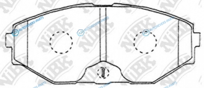 PN2261-NIBK_!колодки дисковые п.| Nissan Maxima QX 2.0i-3.0i 24V 00>