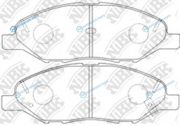 PN2452-NIBK_колодки дисковые п.!|Nissan Tiida 1.6|1.8|1.5D 07>