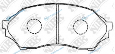 PN5425-NIBK_!колодки дисковые п.| Mazda 323 1.4i-2.0TD & 16V 98-01