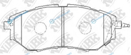 PN7499-NIBK_!колодки дисковые п.| Subaru Legacy BPE 03>