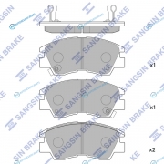 SP1135_колодки дисковые передние!|Mitsubishi Pajero 3.0|2.5TD 87-91|L200|L300 1.6-2.5TD <94
