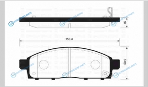 SP1361SNS_колодки дисковые передние!| Mitsubishi L200 2.5 06>
