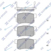 SP1368_колодки дисковые задние!| Honda CR-V|FR-V 1.7|2.0 02>|Stream 1.7|2.0 01>