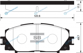 SP1377_колодки дисковые передние!| Toyota Yaris 1.0VVTi 06>