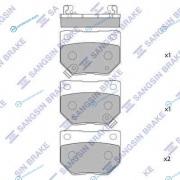 SP1487SNS_=GDB3308=365 21=D7053M-01 !колодки дисковые з.| Subaru Impreza 2.0T WRX 00-01