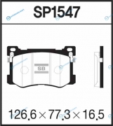 SP1547SNS_колодки дисковые! передние| Hyundai Equus 3.8 11>