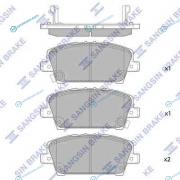 SP1569SNS_колодки дисковые! передние| Honda Civic 1.3|1.4|1.8i|2.2CDTi 06>