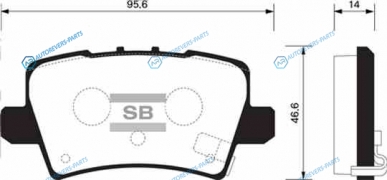 SP1570SNS_колодки дисковые! задние| Honda Civic 1.3i|1.4|1.8i|2.2CDTi 06>
