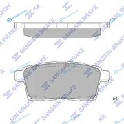 SP1604_колодки дисковые задние!| Mazda CX-7 2.3|2.2CD|CX-9 3.5 07>