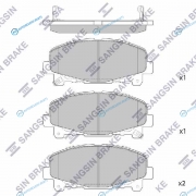 SP1606SNS_колодки дисковые передние!| Honda Acord IX 2.0-2.4i 07.08>