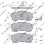 SP1673_колодки дисковые передние!| Chevrolet Cobalt 1.4 12> без ABS