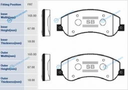 SP1675A_колодки дисковые пер.!| Ford Transit 2.2TDCi|2.4TDCi|2.3 16V 06>