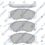 SP2011_колодки дисковые передние!| Mitsubishi L200|L300|Space Gear 2.0i-2.5D|TD &16V 94>
