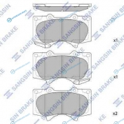 SP2033_колодки дисковые передние!| Toyota Land Cruiser J12 4.0i|3.0D 03>