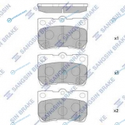 SP2083_колодки дисковые задние! 88.3x15.5x58.2| Lexus GS 450h|460|IS 2.5|2.2D 05>