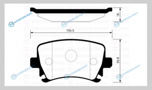 SP2099SNS_колодки дисковые задние!|Audi A4|A6|VW Golf V|Skoda Oсtavia 03>