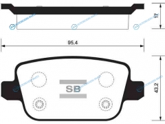 SP2101R_колодки дисковые задние!| Ford Mondeo IV|Kuga|Galaxy 2.0-2.5|1.8TDCi 06>
