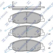 SP2255_колодки дисковые передние!| Cadillac CTS 3.6 08>
