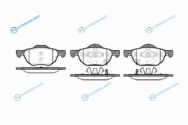 1068 02_=D5125M-01=FDB1704 [45022SEAE01] !колодки дисковые п.| Honda Accord VIII all 03>