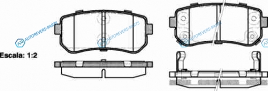 1209 02_=FDB1956 [583021GA00] !колодки дисковые з.| Hyundai Accent|Kia Rio 1.4i|1.6i 16V|1.5CRDi 05>