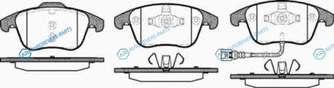 1219 21_[5N0698151] !колодки дисковые п.| VW Tiguan 1.4TFSi|2.0TDi|2.0TFSi 07>