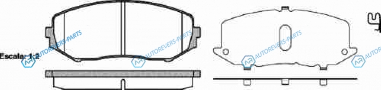 1225 02_[5520065J00] !колодки дисковые п.| Suzuki Grand Vitara 1.6VVT|2.0i JLX|1.9DDiS|2.0DLXi 06>