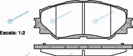 1232 00_[0446542160] !колодки дисковые п.| Toyota RAV4 2.4 06>