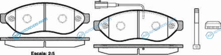 1237 01_=FVR1923 [425356] !колодки дисковые п.| Citroen Jumper|Fiat Ducato|Peugeot Boxer 2.2HDi 06>