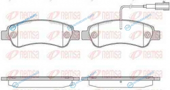 1238 02_колодки дисковые задние!| Fiat Ducato 2.3JTD 14>