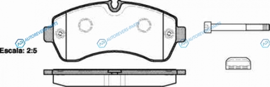 1243 00_[2E0698151A] !колодки дисковые п.| MB Sprinter 509CDi-518CDi| VW Crafter 50 2.5TDi 06>