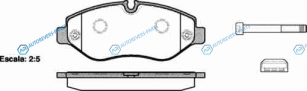 1245 00_колодки дисковые !перед. |MB Sprinter 209CDi-324CDi| VW Crafter 30|35 2.5TDi 06>