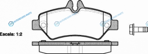 1246 00_колодки дисковые з. !| MB Sprinter 209CDi-324CDi| VW Crafter 30|35 2.5TDi 06>