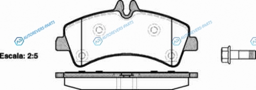 1247 00_[2E0698451A] !колодки дисковые з.| MB Sprinter 509CDi-518CDi| VW Crafter 50 2.5TDi 06>