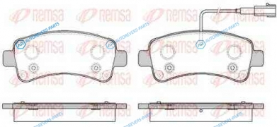 1588 02_колодки дисковые задние!| Fiat Ducato 2.3JTD 14>