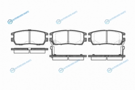 405 02_=FO482181=D6054M-01 !колодки дисковые з.| Mitsubishi Pajero 2.4-2.8TD 90-94|Space Gear 95>