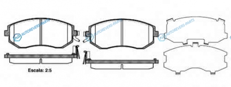 951 04_[26296SC000] !колодки дисковые п.| Subaru Impresa|Forester|Legacy 1.5-2.5|2.0D 09>