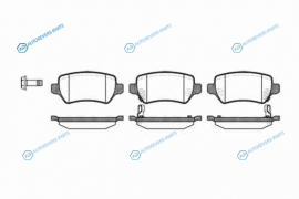 957 02_=968 002-SX=FDB1521 !колодки дисковые з.| Opel Astra G 1.8-2.2DT 01-04|Zafira 2.2i|DTi 01>