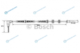 0 265 007 685 Датчик ABS | перед