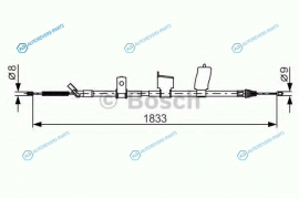 1 987 482 340 Трос стояночного тормоза | зад лев