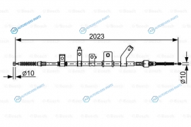 1 987 482 515 Трос. стояночная тормозная система | лев